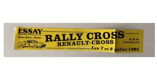 Sticker rally cross - rally, renault