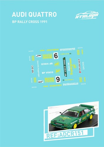 Calcas audi wuattro rally - audi, bp